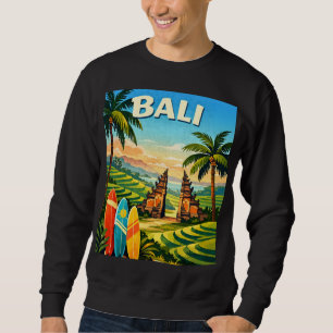 Bali Tropical Retro Travel Sweatshirt