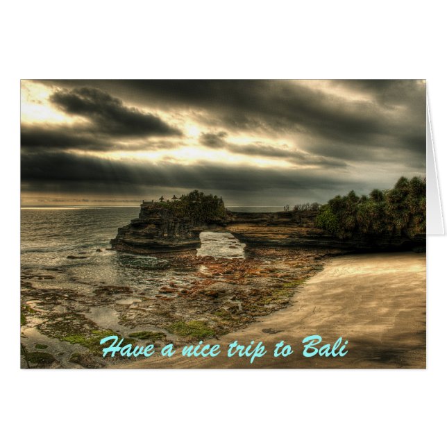 Bali vacation card (Front Horizontal)