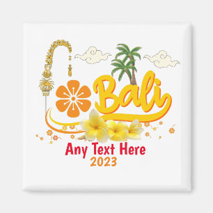 Bali Vacation Tropical Island Beach Matching Magnet