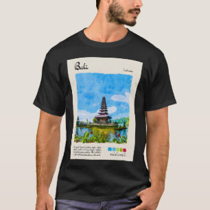Bali Vintage Watercolour Travel T-Shirt