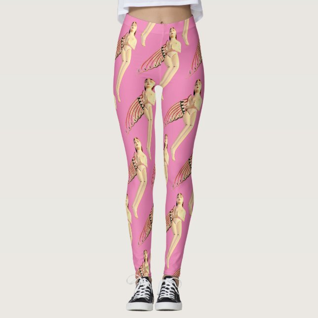 Bali Winged Goddess Thunder_Cove Leggings (Front)