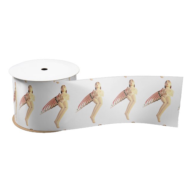 Bali Winged Goddess Thunder_Cove Satin Ribbon (Spool)