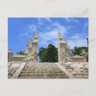 Balinese art postcard