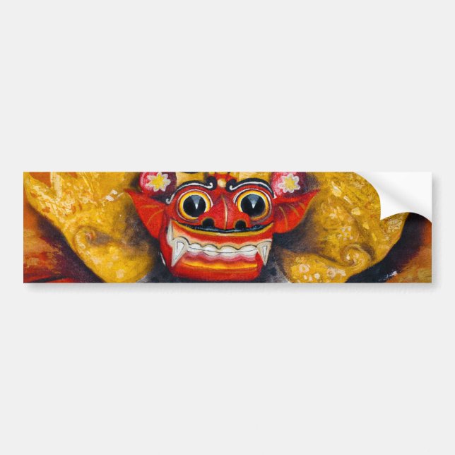 Balinese Barong Bumper Sticker (Front)