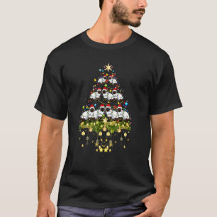Balinese Cat Christmas Tree Lights Xmas T-Shirt