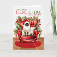 Balinese Christmas Cat FELINE Festive