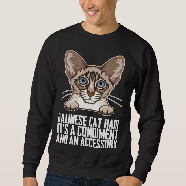 Balinese Dad  Balinese mother  Balinese cats  1 Sweatshirt (Front)