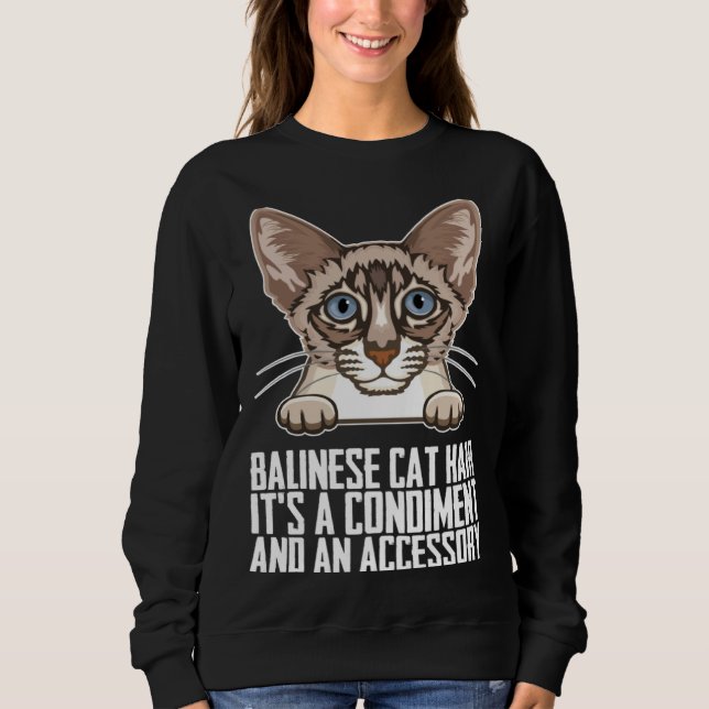 Balinese Dad  Balinese mother  Balinese cats  1 Sweatshirt (Front)