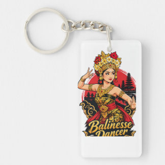 Balinese dancer key ring