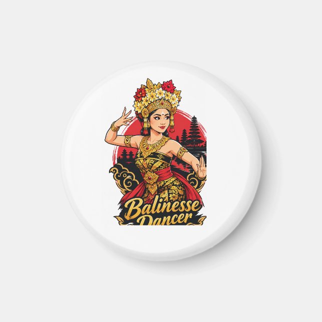 Balinese dancer magnet (Front)