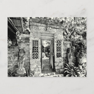 Balinese gate postcard