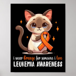 Balinese I Wear Orange For Someone I Love Leukaemi Poster