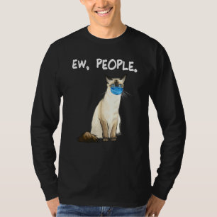 Balinese Javanese Ew People Funny Cat Wearing Face T-Shirt