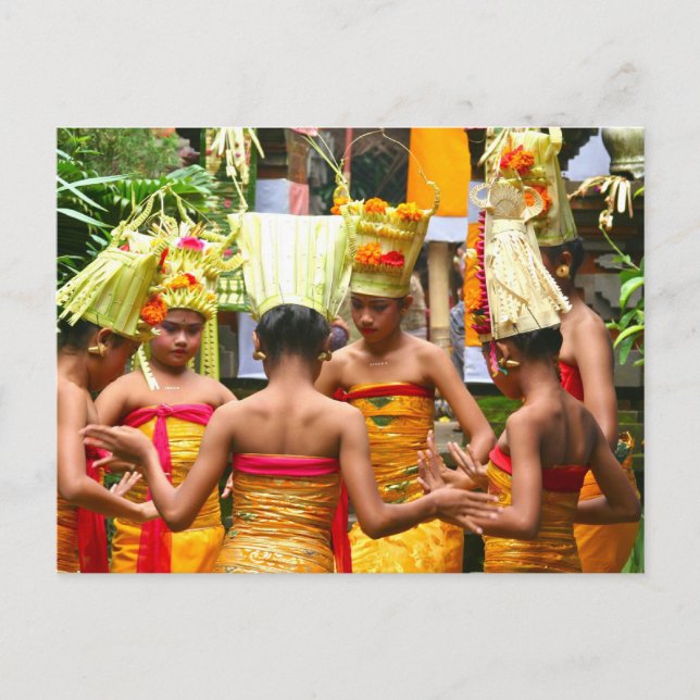 Balinese Temple Dedication Festival Postcard (Front)