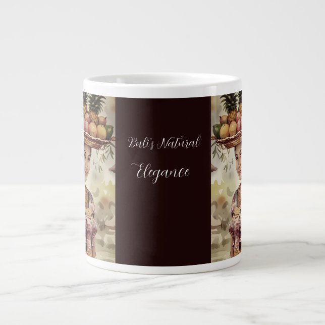 Bali's Natural Elegance Large Coffee Mug (Front)