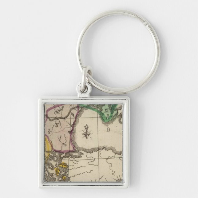 Balkan Peninsula 3 Key Ring (Front)