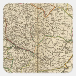 Balkan Peninsula 3 Square Sticker