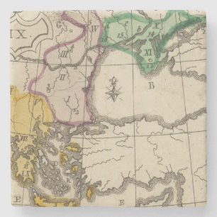 Balkan Peninsula 3 Stone Coaster
