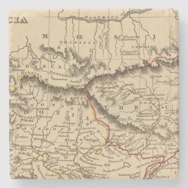 Balkan Peninsula 5 Stone Coaster (Front)