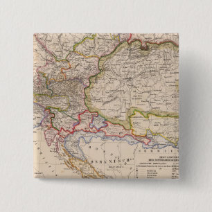 Balkan Peninsula, Austria, Hungary 15 Cm Square Badge