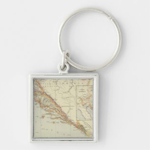 Balkan Peninsula, Croatia, Slovenia Key Ring