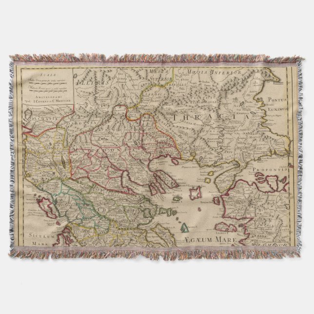Balkan Peninsula, Greece, Macedonia 3 Throw Blanket (Front)