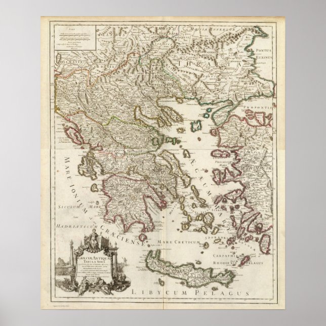 Balkan Peninsula, Greece, Macedonia Poster (Front)