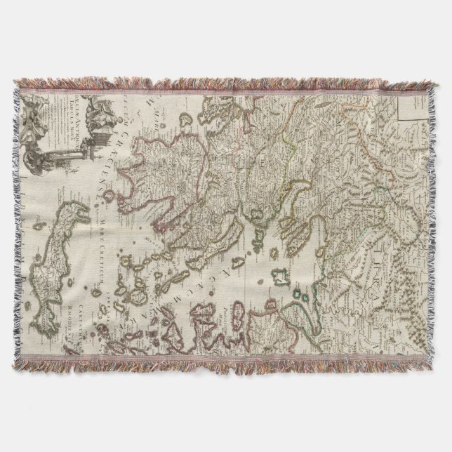 Balkan Peninsula, Greece, Macedonia Throw Blanket (Front)