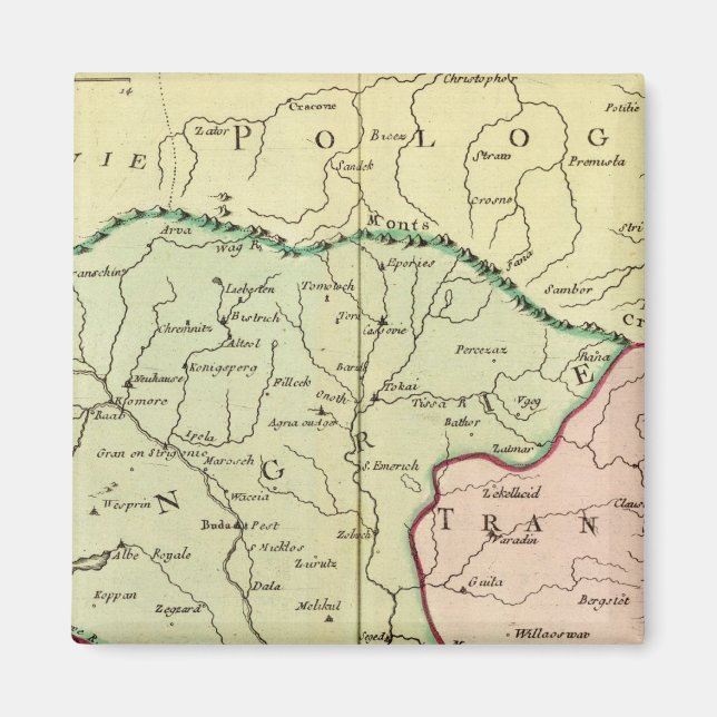 Balkan Peninsula, Hungary, Romania 2 Magnet (Front)