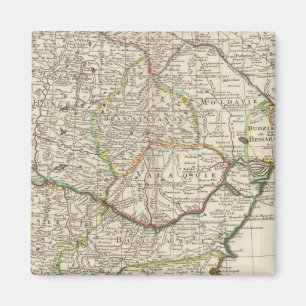 Balkan Peninsula, Hungary, Romania Magnet