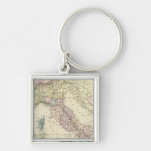Balkan Peninsula, Italy, Slovenia 2 Key Ring
