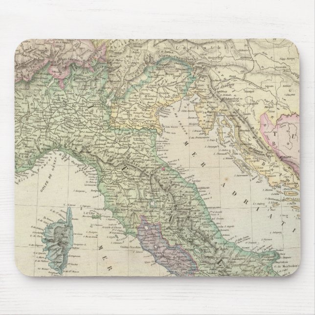 Balkan Peninsula, Italy, Slovenia Mouse Pad (Front)