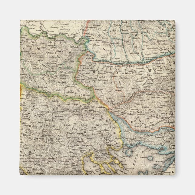 Balkan Peninsula, Turkey 2 Magnet (Front)