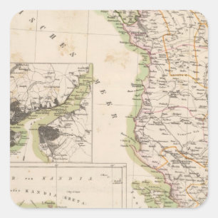 Balkan Peninsula, Turkey, Albania Square Sticker
