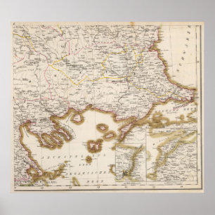 Balkan Peninsula, Turkey, Bulgaria Poster