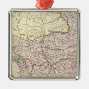 Balkan Peninsula, Turkey, Greece 2 Metal Tree Decoration