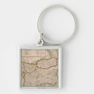 Balkan Peninsula, Turkey, Greece Key Ring
