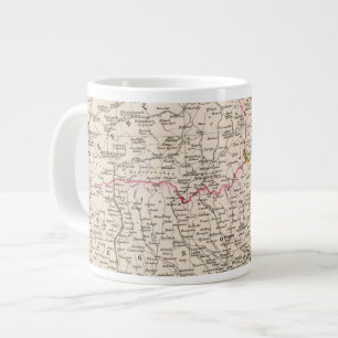 Balkan Peninsula, Turkey, Romania Large Coffee Mug