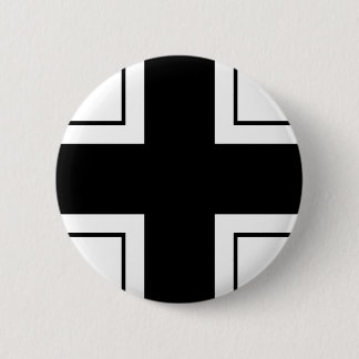 BalkenKreuz on white 6 Cm Round Badge
