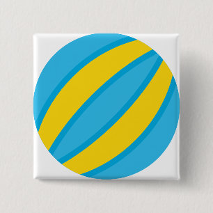 ball 15 cm square badge