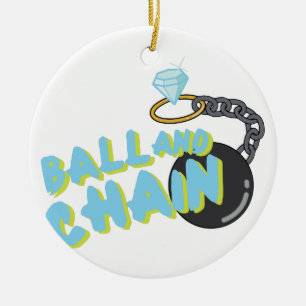 Ball And Chain Ceramic Tree Decoration