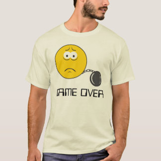 Ball and Chain Face GAME OVER T-Shirt