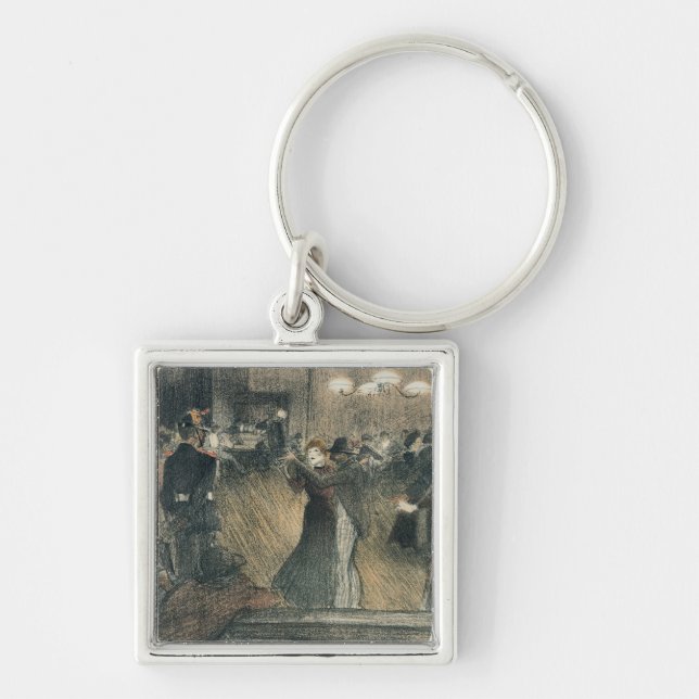 Ball at the Barriere Key Ring (Front)