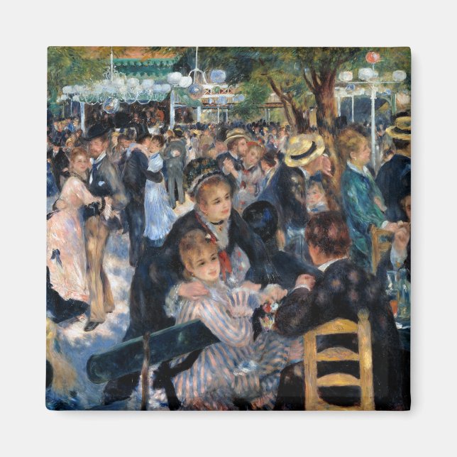 Ball at the Moulin de la Galette, Auguste Renoir Magnet (Front)
