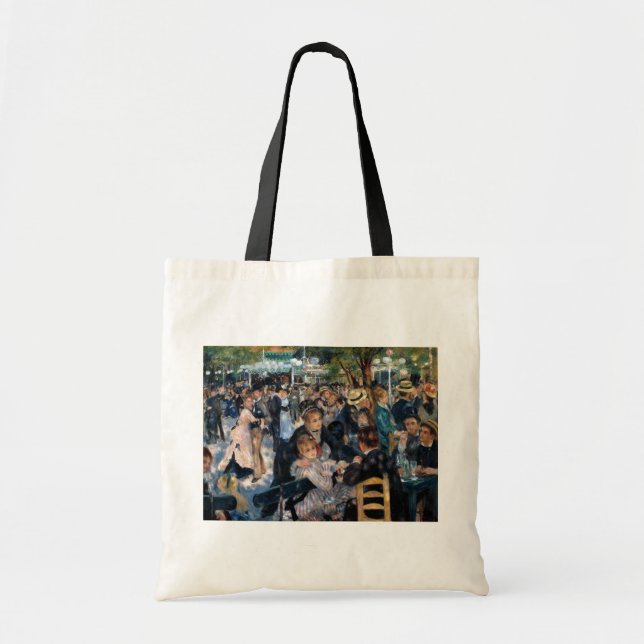 Ball at the Moulin de la Galette, Auguste Renoir Tote Bag (Front)