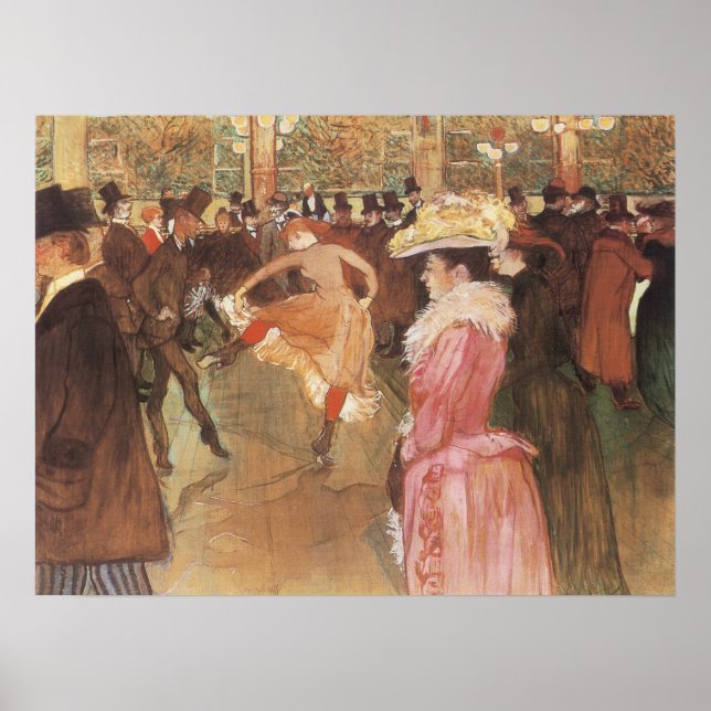 Ball at the Nightclub by Toulouse Lautrec Poster (Front)