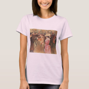 Ball at the Nightclub by Toulouse Lautrec T-Shirt