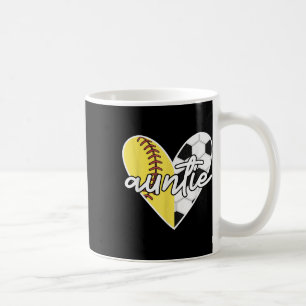 Ball Auntie Softball Soccer Mama Player  Coffee Mug