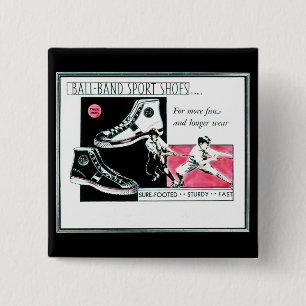 Ball Band Sport Shoes from Mishawaka, Indiana 15 Cm Square Badge