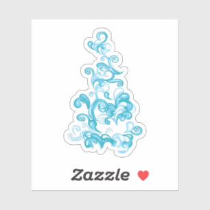 Ball Blue, Medium Turquoise decorative design